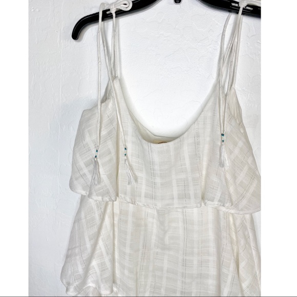 MUCHE et MUCHETTE Plaid Cotton Tiered Dress O/S - Picture 7 of 11